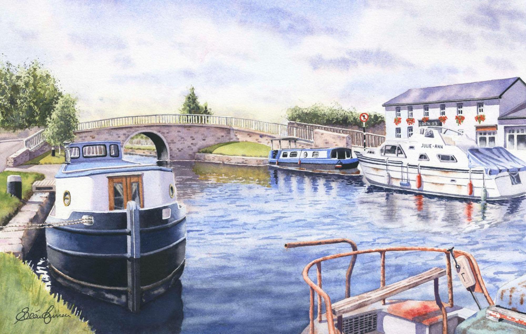 Roisin Dubh Houseboat Hotel Sallins Bagian luar foto